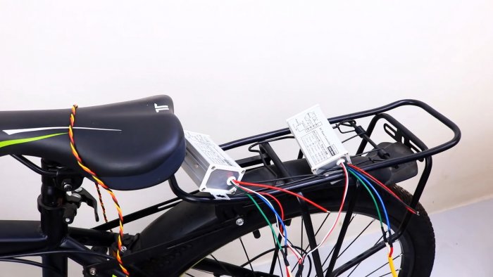 Как сделать мощный электровелосипед на 4 маломощных моторах