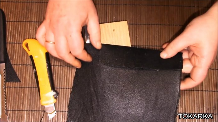 Как сделать кожаные ножны из обычной ткани
