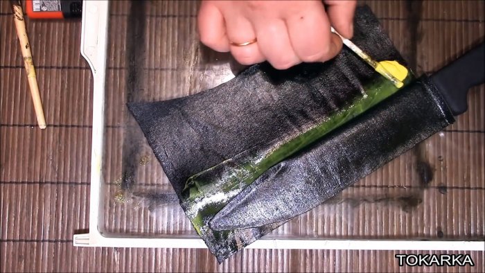 Как сделать кожаные ножны из обычной ткани