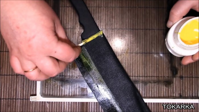 Как сделать кожаные ножны из обычной ткани