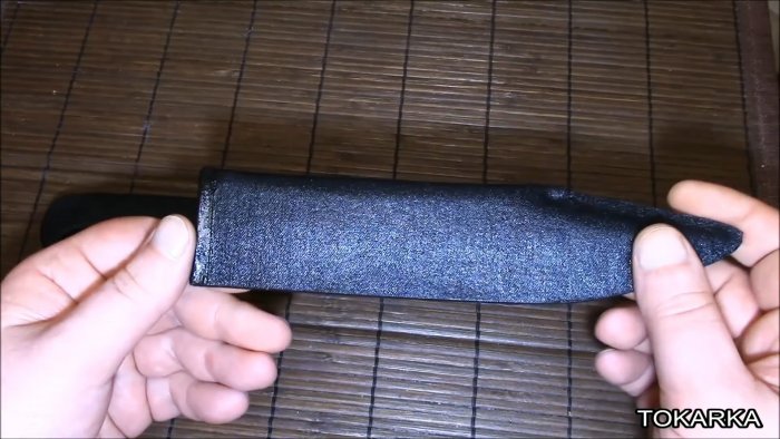 Как сделать кожаные ножны из обычной ткани