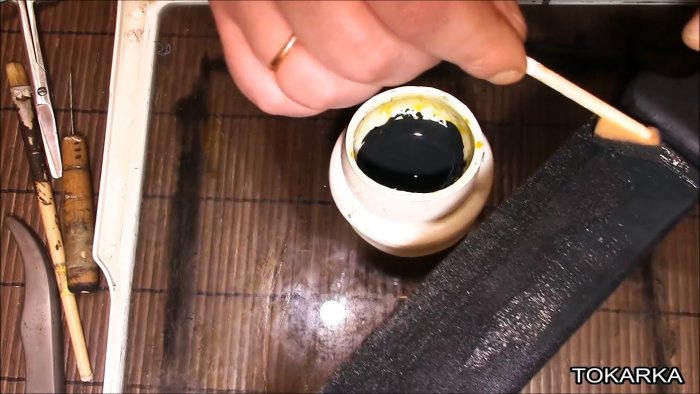 Как сделать кожаные ножны из обычной ткани