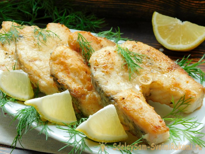 Щука жареная на сковороде - пальчики оближешь