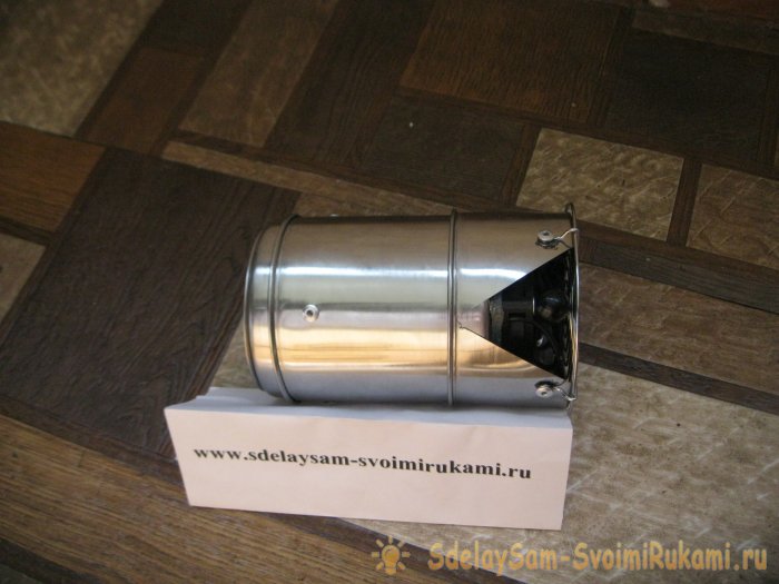 Как изготовить печку-щепочницу с активным поддувом