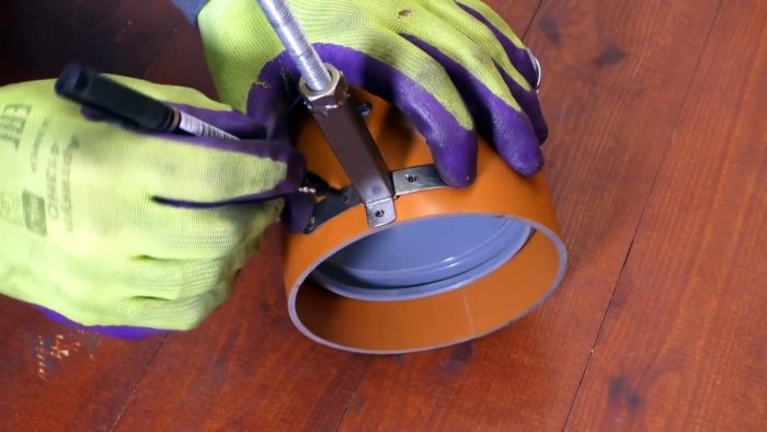 Как собрать труборез для ПВХ трубы