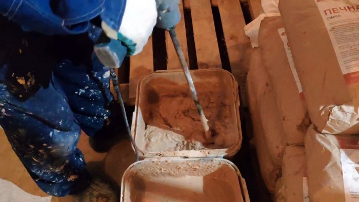 Готовим дешевый огнеупорный раствор для кладки печи или камина
