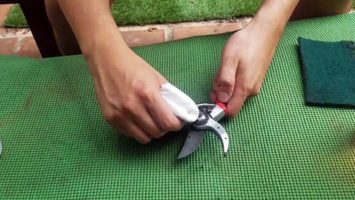 Как без разборки восстановить заржавевшие садовые ножницы