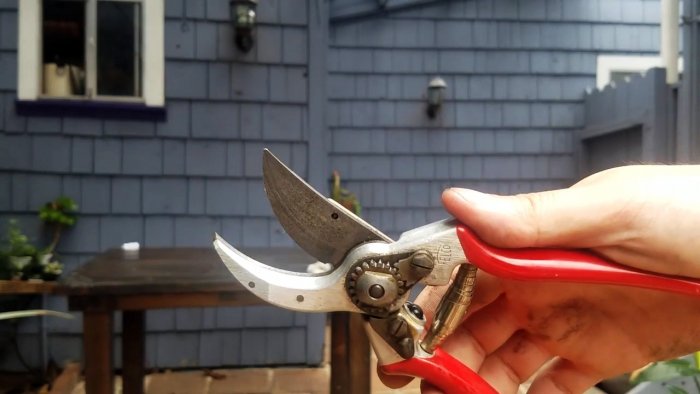 Как без разборки восстановить заржавевшие садовые ножницы
