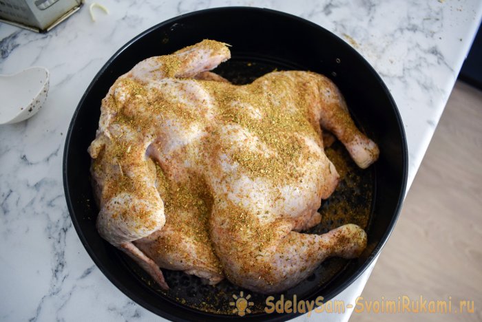 Приготовить курицу-гриль можно и в обычной духовке где нет этой функции