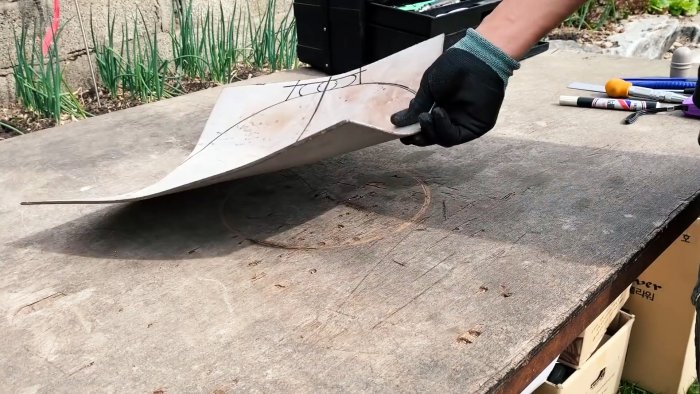 Как из куска нержавейки сделать походную сковороду