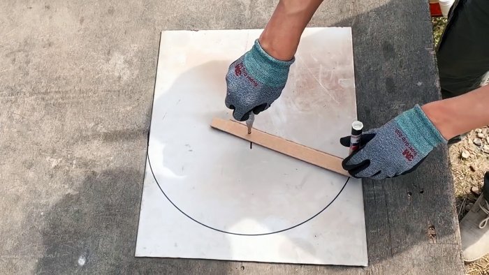 Как из куска нержавейки сделать походную сковороду