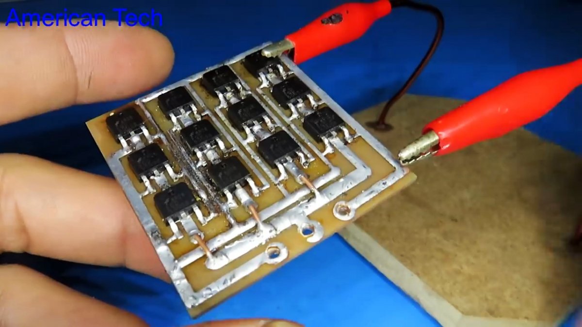 Как сделать огромный мощный транзистор своими руками
