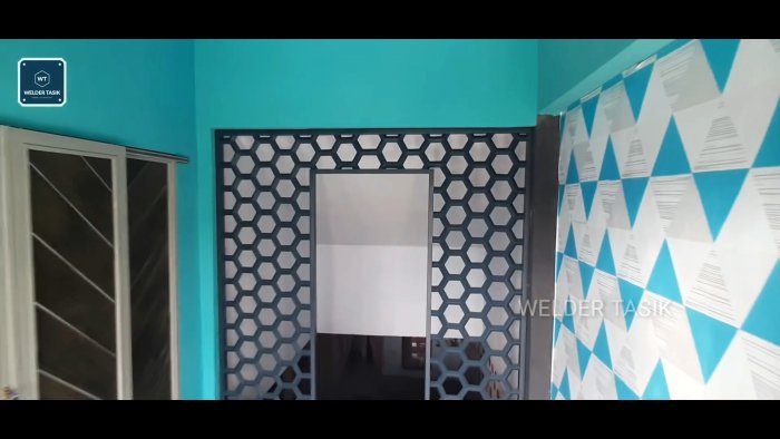 Как сварить красивую сотовую перегородку из профильной трубы