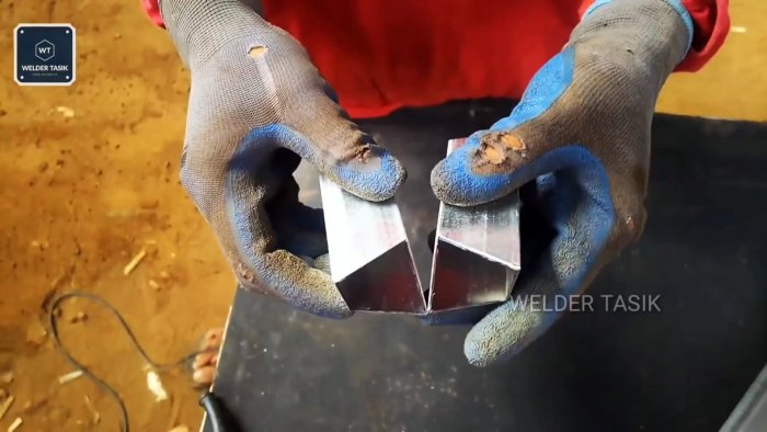 Как сварить красивую сотовую перегородку из профильной трубы