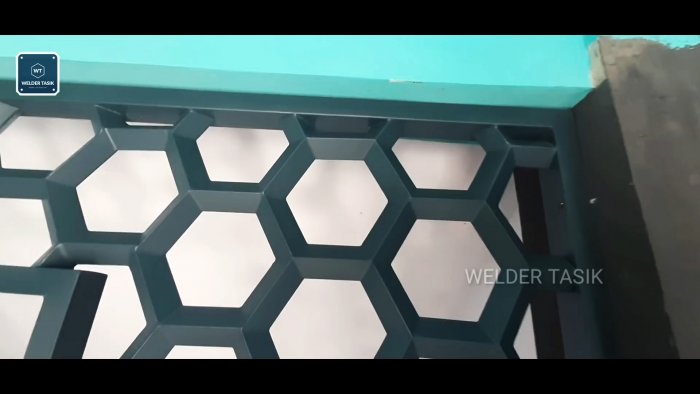 Как сварить красивую сотовую перегородку из профильной трубы