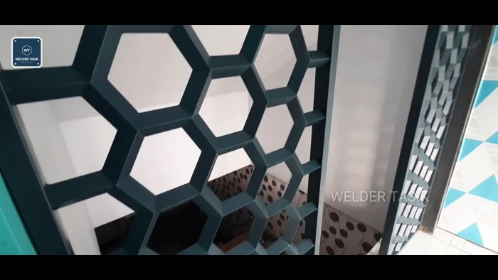Как сварить красивую сотовую перегородку из профильной трубы