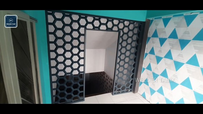 Как сварить красивую сотовую перегородку из профильной трубы
