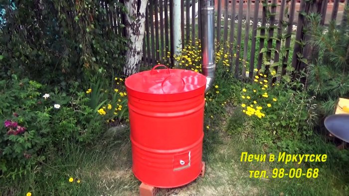 Делаем тандыр из бочки с утепленным подом без раствора