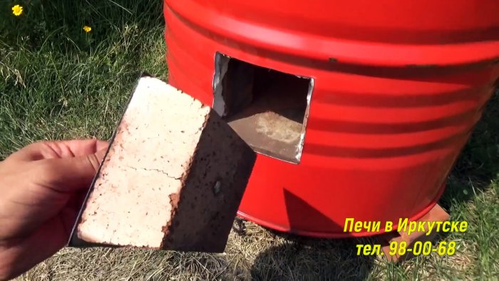 Делаем тандыр из бочки с утепленным подом без раствора