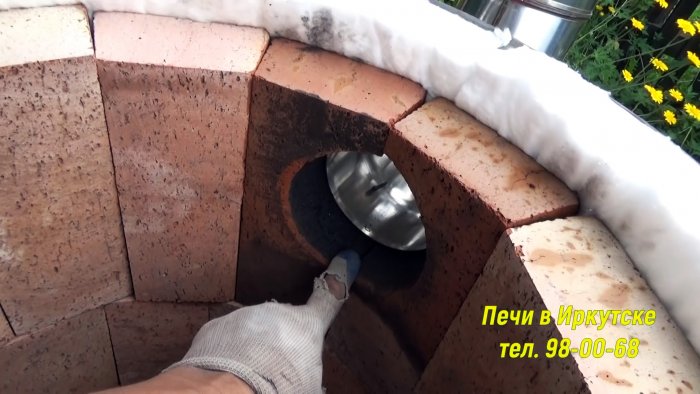 Делаем тандыр из бочки с утепленным подом без раствора