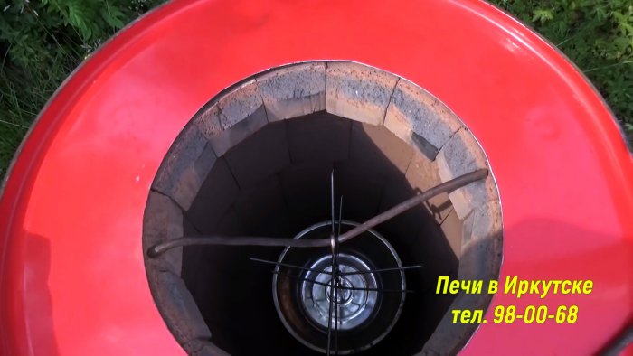 Делаем тандыр из бочки с утепленным подом без раствора