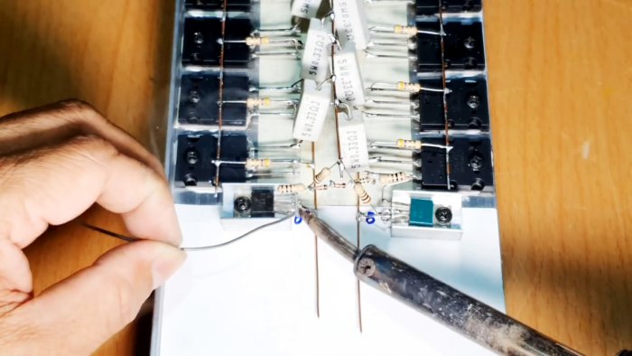 Собираем усилитель 500 Вт на транзисторах навесным монтажом