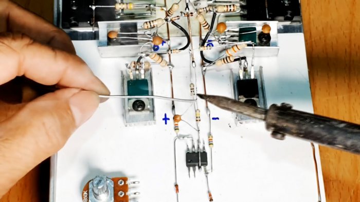 Собираем усилитель 500 Вт на транзисторах навесным монтажом