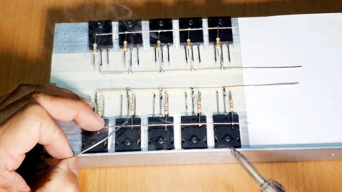 Собираем усилитель 500 Вт на транзисторах навесным монтажом