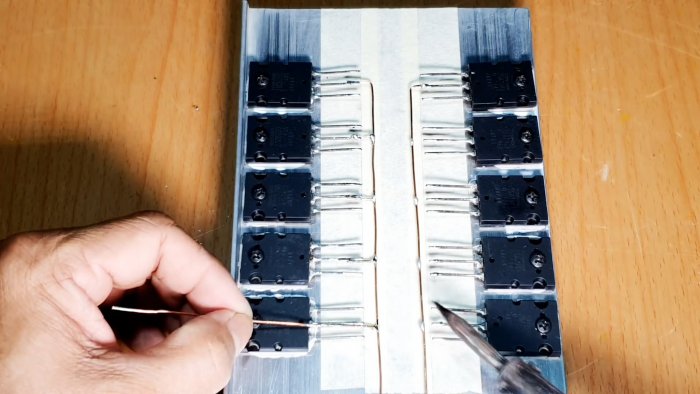 Собираем усилитель 500 Вт на транзисторах навесным монтажом