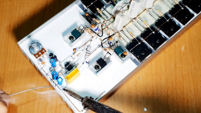 Собираем усилитель 500 Вт на транзисторах навесным монтажом