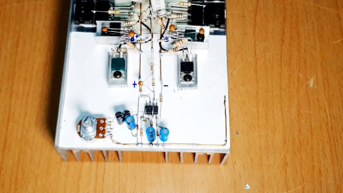 Собираем усилитель 500 Вт на транзисторах навесным монтажом