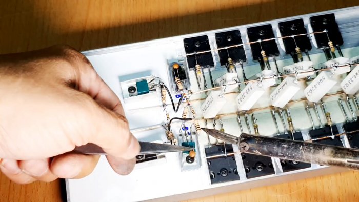 Собираем усилитель 500 Вт на транзисторах навесным монтажом