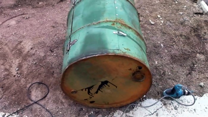 Как из бочки сделать копеечную бетономешалку