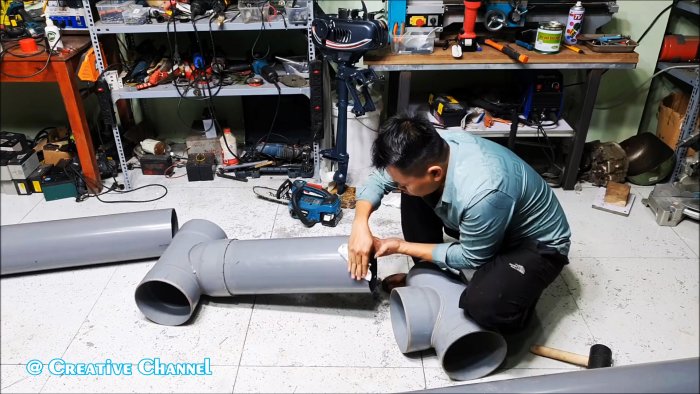 Как сделать легкую лодку из ПВХ труб за один вечер