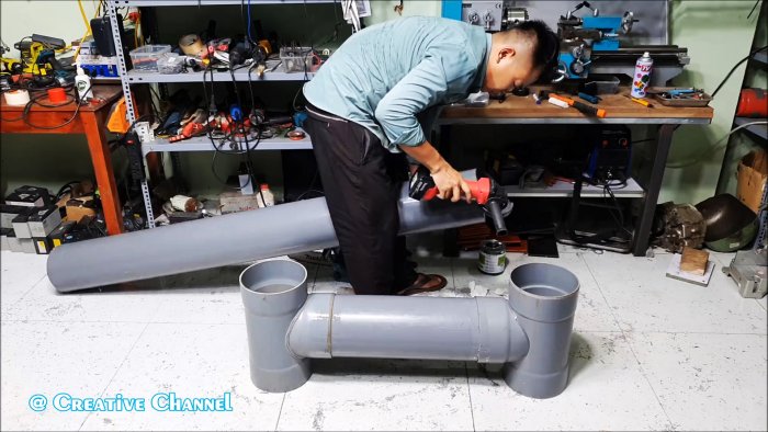 Как сделать легкую лодку из ПВХ труб за один вечер