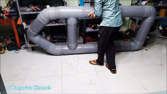 Как сделать легкую лодку из ПВХ труб за один вечер