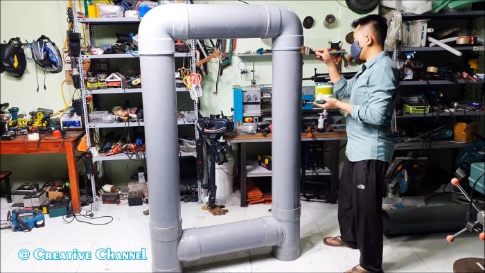 Как сделать легкую лодку из ПВХ труб за один вечер