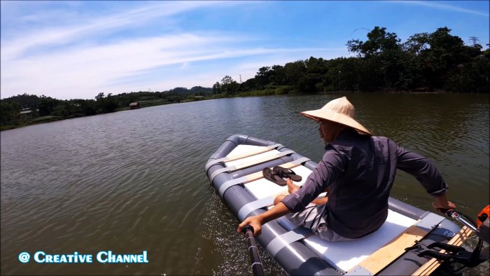 Как сделать легкую лодку из ПВХ труб за один вечер