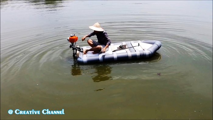 Как сделать легкую лодку из ПВХ труб за один вечер