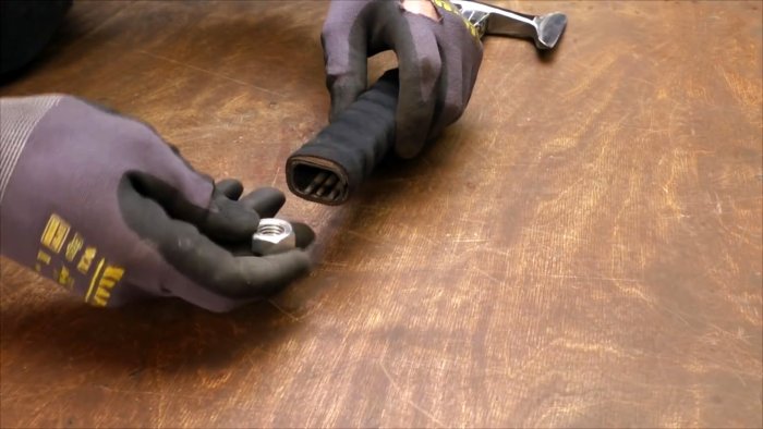 Туристический топорик из рельса без горна ковки и прочих сложностей