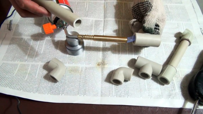 Сварка пластиковых труб без паяльника