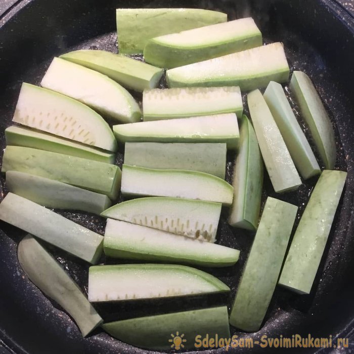 Закуска из кабачков в соевом соусе