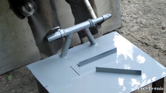 Как из старого велосипеда и болгарки сделать торцовочный станок