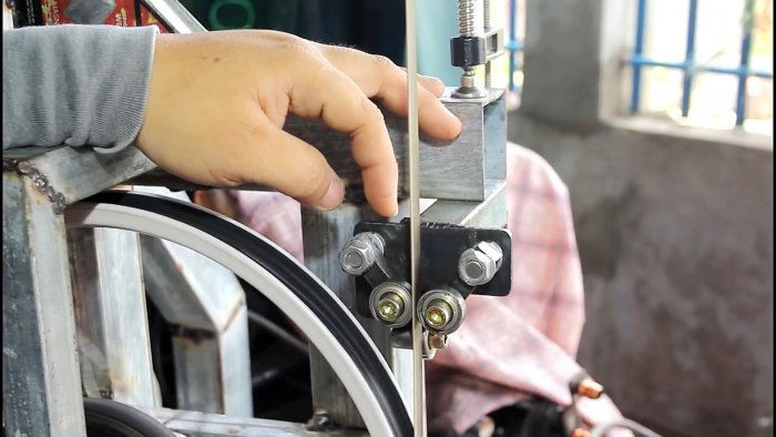 Как из велосипедных колес сделать ленточную пилу