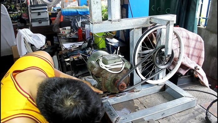 Как из велосипедных колес сделать ленточную пилу