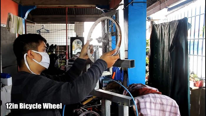 Как из велосипедных колес сделать ленточную пилу