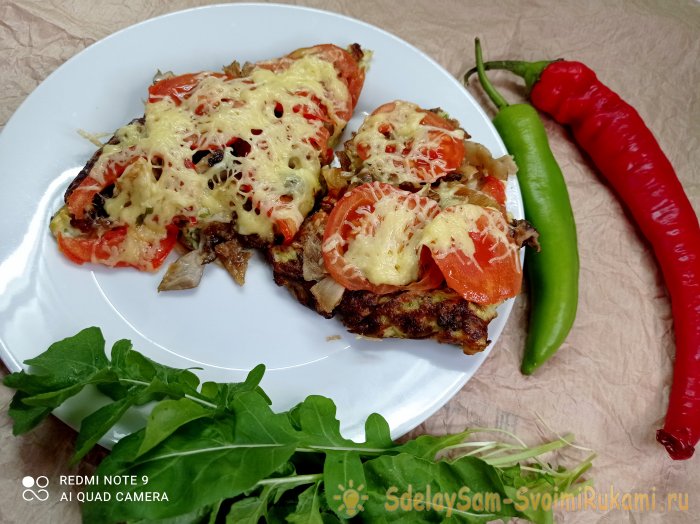 Кабачковая пицца на сковороде