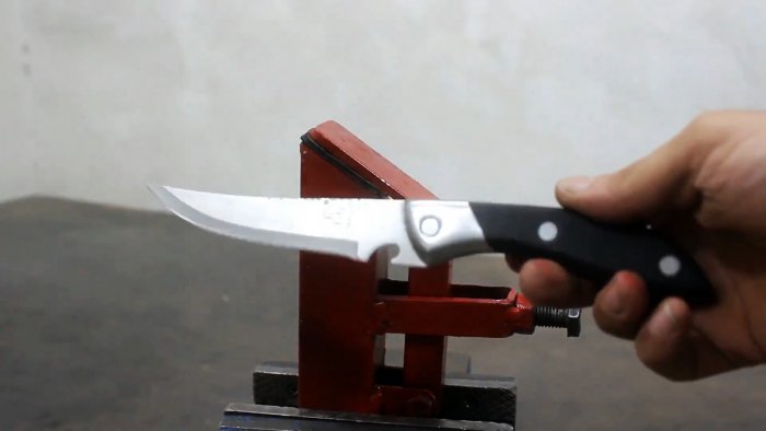 Теперь точить ножи удобно как сделать простое приспособление для заточки