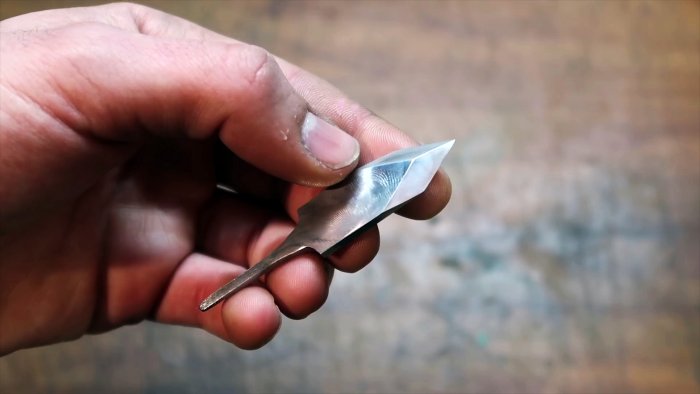 Как выковать резак из шарика подшипника