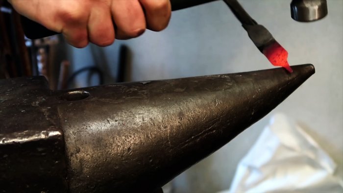 Как выковать резак из шарика подшипника